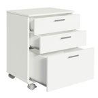 Gaveteiro para Banheiro Branco com 3 Gavetas e Rodinhas Madesa