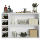 Buffet Aparador com Adega 100cm 2 Portas Branco/Verde Vik Madesa 16