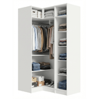 Guarda-Roupa Modulado de Canto 3 Portas Branco Neo Madesa