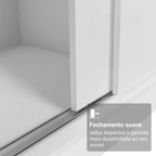 Guarda-Roupa Casal 3 Portas de Correr Branco Reno Madesa
