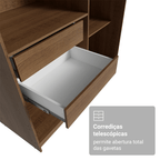 Guarda-Roupa Closet 2 Gavetas 121 cm Rustic Venus Madesa