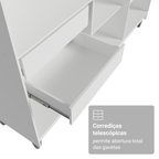 Guarda-Roupa Closet com Pés 4 Gavetas 180cm Branco Venus Madesa