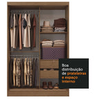 Guarda-Roupa 2 Portas de Correr Rustic Max Madesa