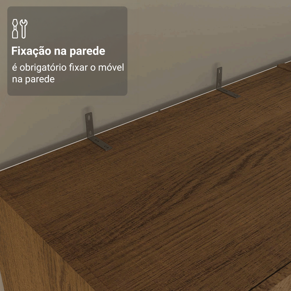 Armário Organizador com Sapateira Madesa 1650 com 2 Portas 4 Prateleiras Rustic PO