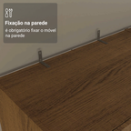 Armário Organizador com Sapateira Madesa 1650 com 2 Portas 4 Prateleiras Rustic PO