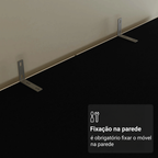 Armário Organizador com Sapateira Madesa 1650 com 2 Portas 4 Prateleiras Preto PO