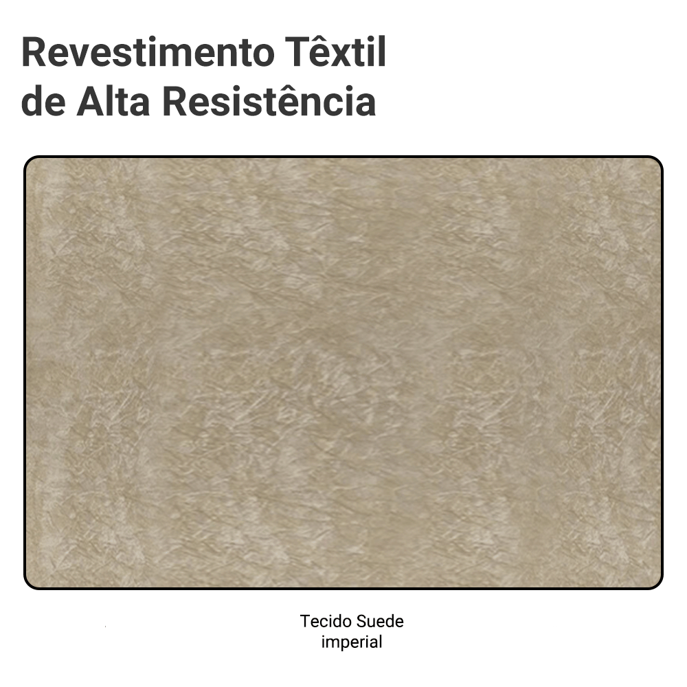 Cabeceira Estofada Modular Kit 6 Peças para Camas de Solteiro Imperial Madesa