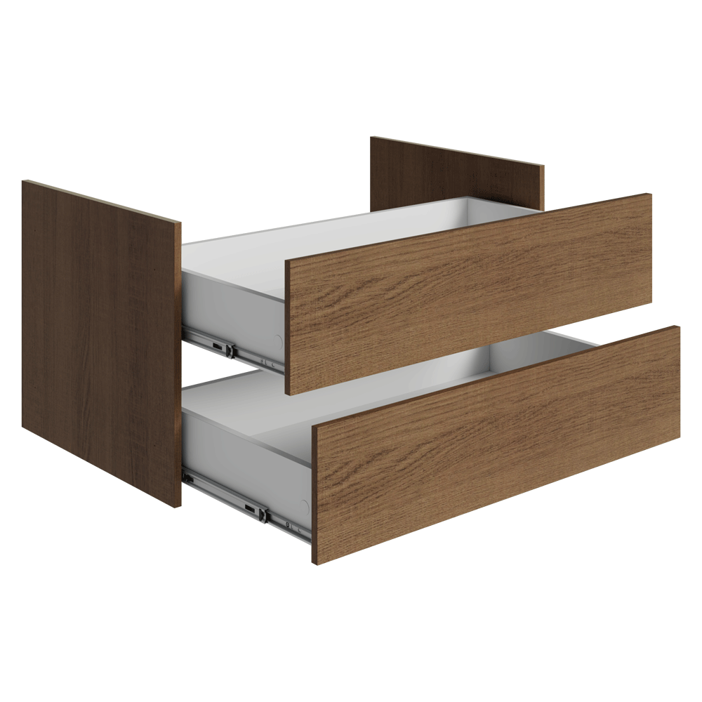 Kit 2 Gavetas para Guarda-Roupa Modulado Rustic Neo Madesa