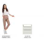 Mesa de Cabeceira Madesa 3227 com 2 Gavetas Branco