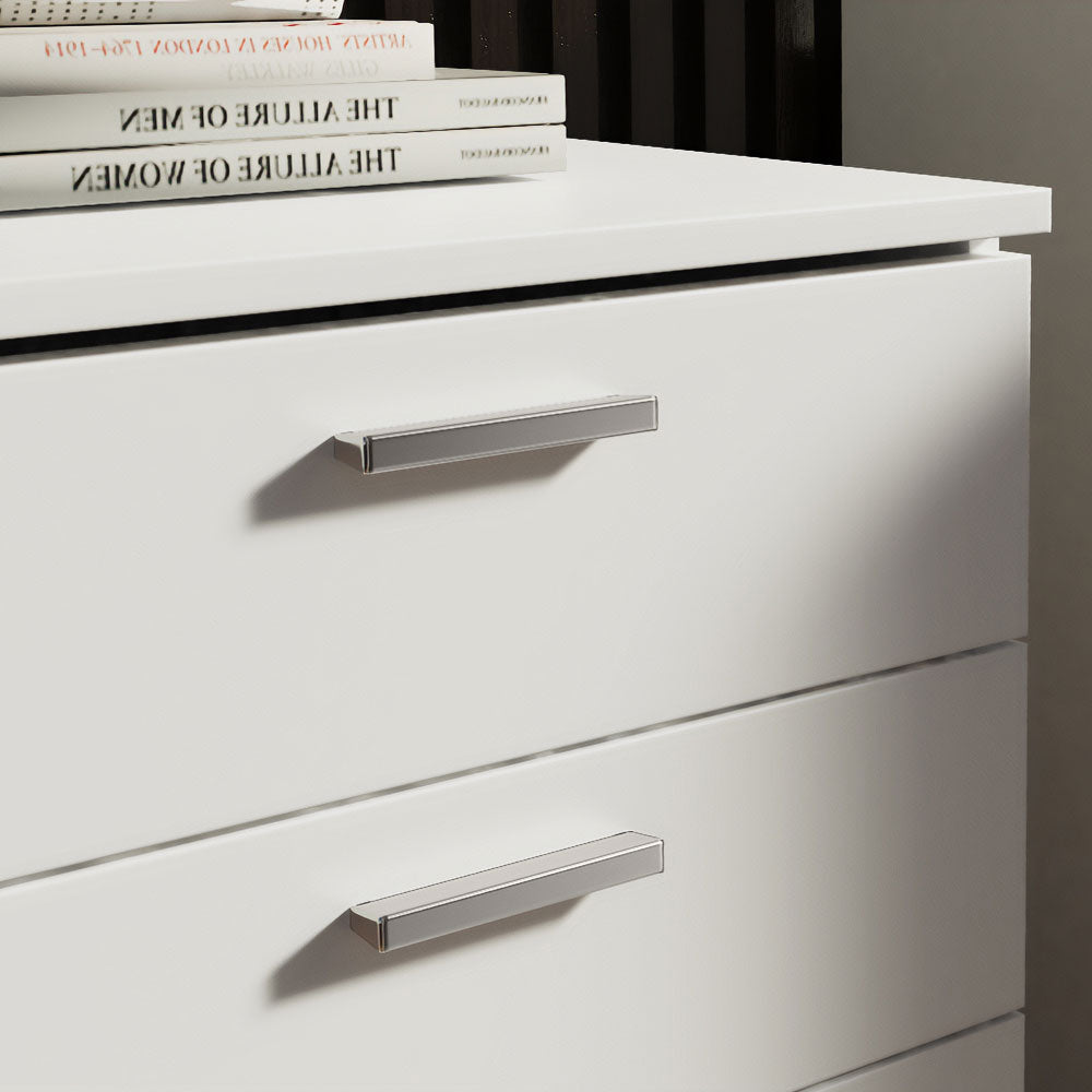 Gaveteiro Organizador para Escritório 3322 Madesa 3 Gavetas com Rodinhas Branco