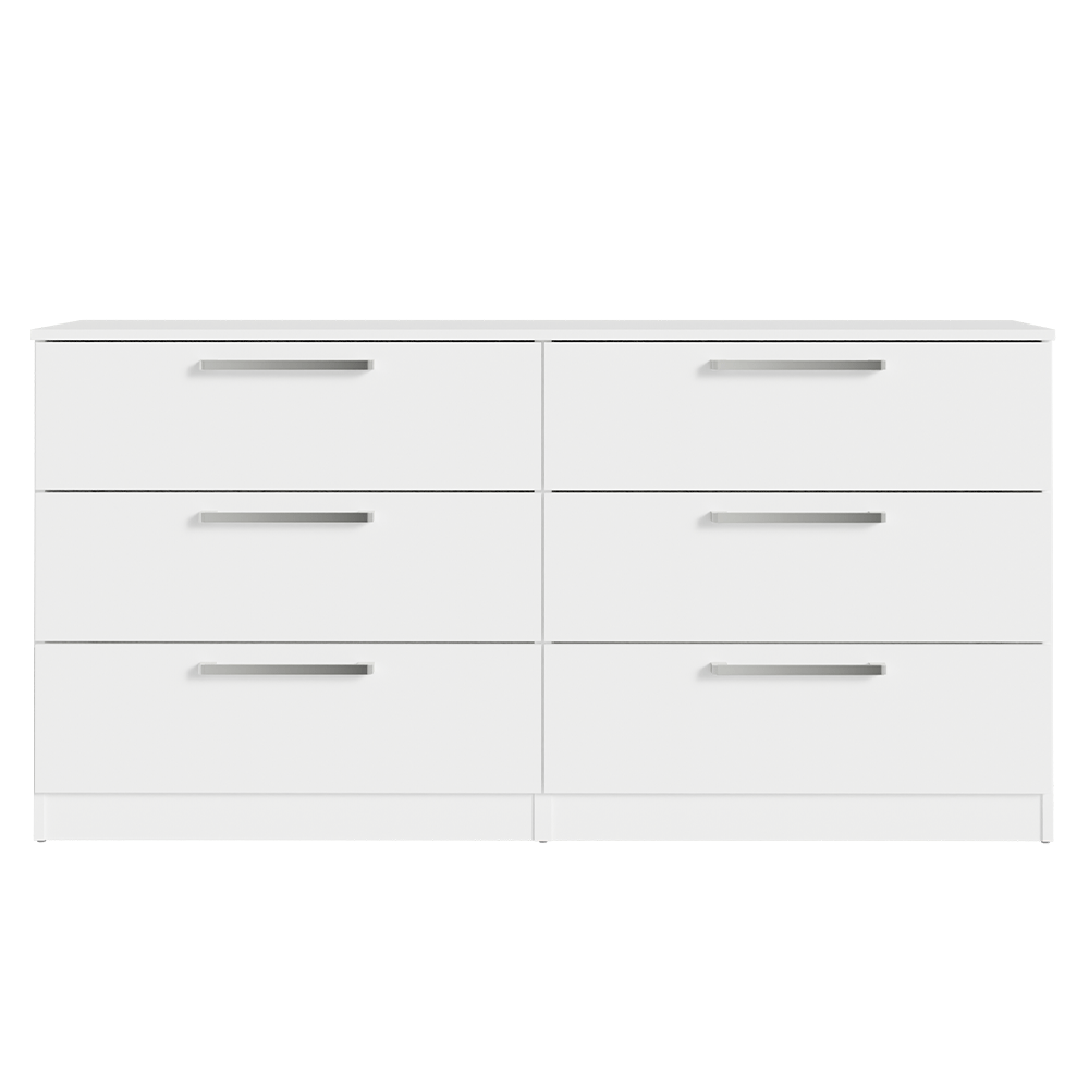 Cômoda com 6 Gavetas Branco Laura Madesa