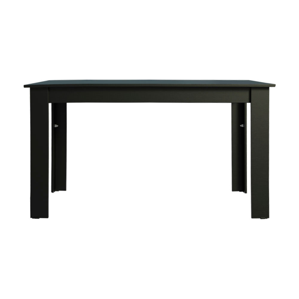 Mesa de Jantar Madesa Retangular Tampo de Madeira 5231 Preto