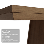 Mesa de Jantar Retangular Tampo com Moldura Rustic 5364 Madesa