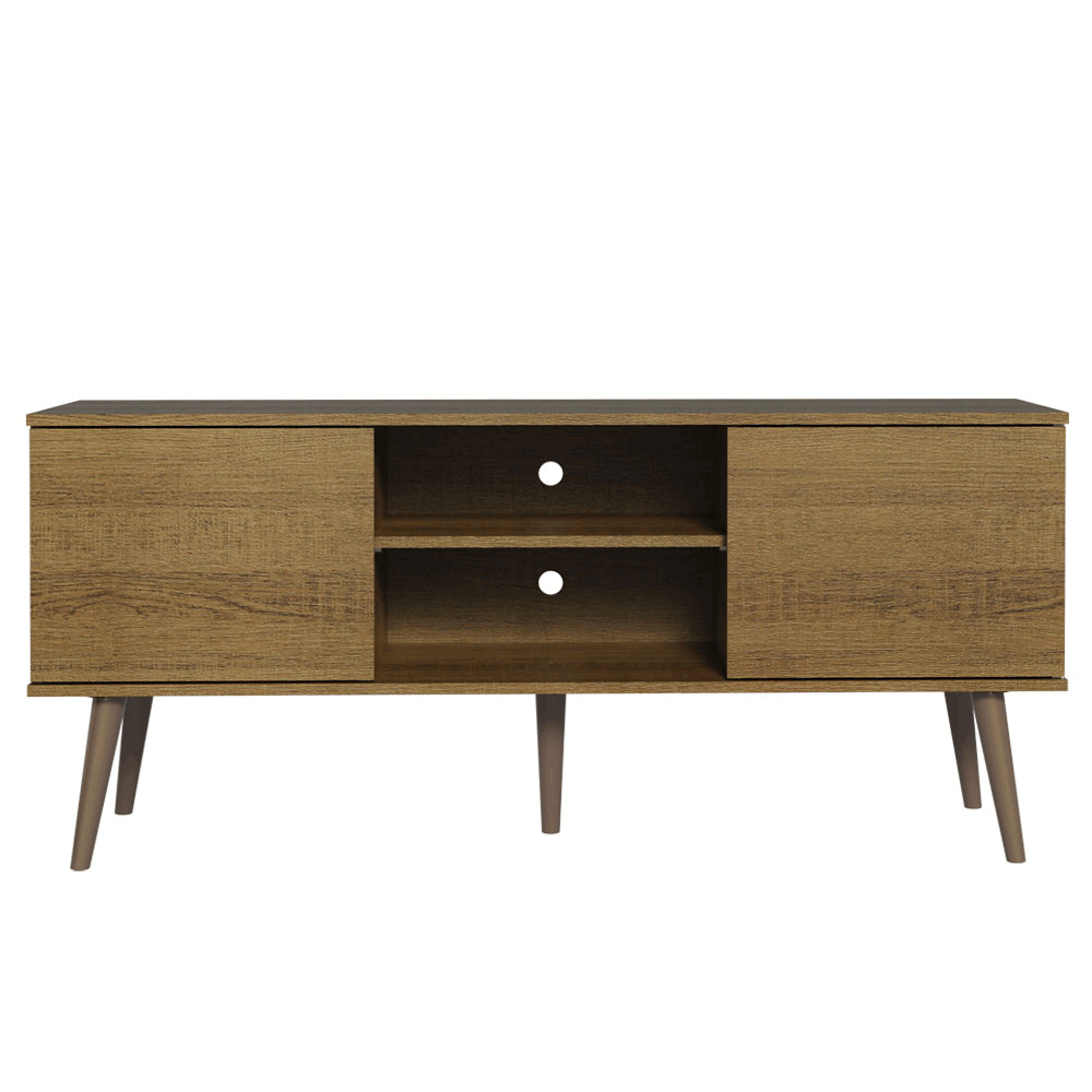 Rack para TV até 55 Polegadas Madesa 6925 com 2 Portas Rustic PO