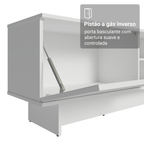 Rack para TV até 80 Polegadas 218 cm 2 Portas Branco Vik Madesa