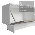 Rack para TV até 80 Polegadas 218 cm 2 Portas Branco/Crema Vik Madesa