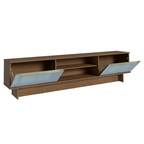 Rack para TV até 80 Polegadas 218 cm 2 Portas Rustic/Cinza Lux Madesa