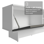Rack para TV até 80 Polegadas 218 cm 2 Portas Branco/Cinza Vik Madesa