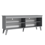 Rack para TV até 55 Polegadas Madesa 6997 com 4 Nichos Cinza PO
