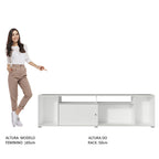 Rack para TV até 65 Polegadas Madesa Cancun Branco
