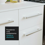 Armário de Cozinha Compacta 120cm Branco Easy Madesa