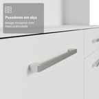 Armário de Cozinha Compacta 120cm Branco Life Madesa
