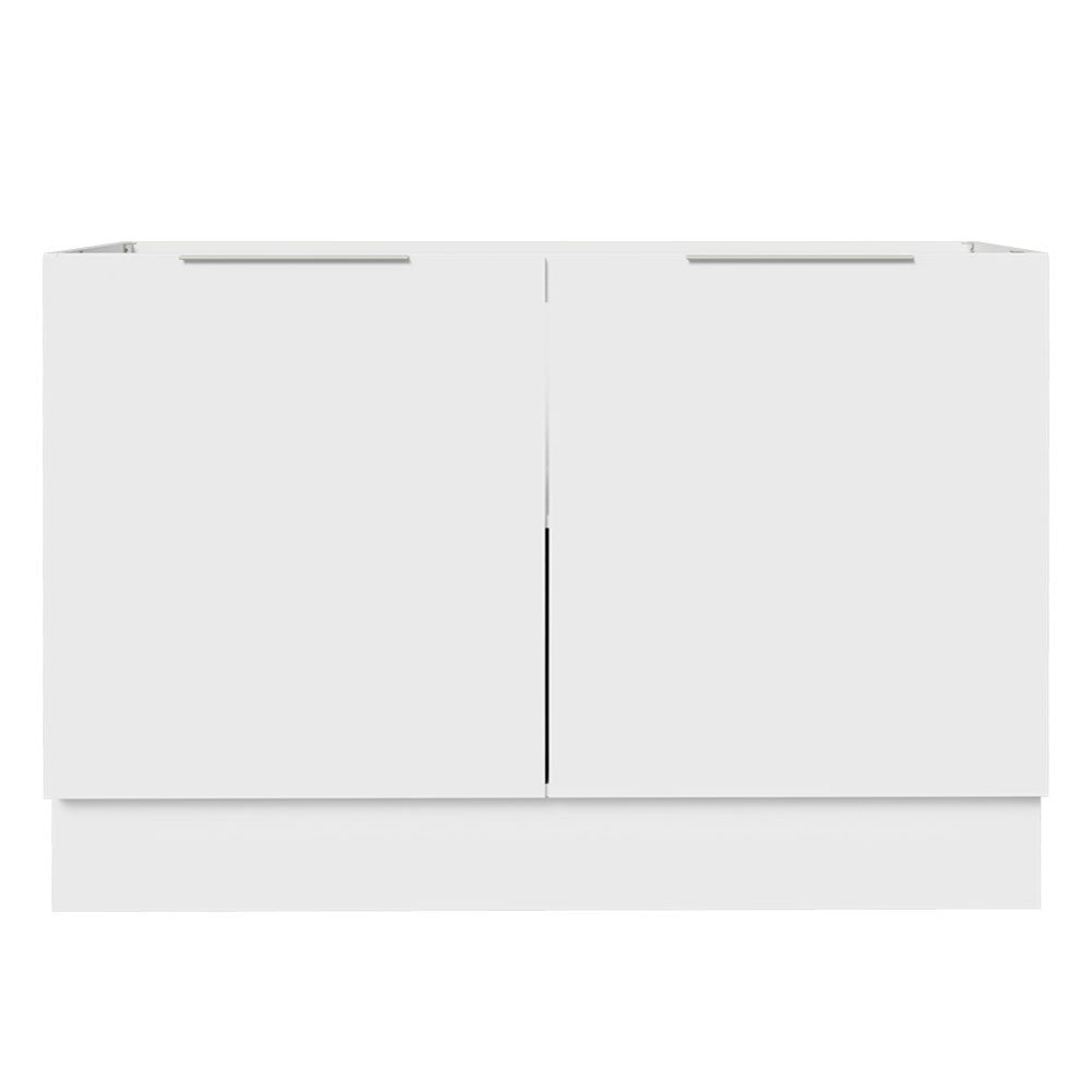 Balcão Gabinete de Pia 120 x 60 cm 2 Portas (Sem Tampo) Branco Stella Madesa