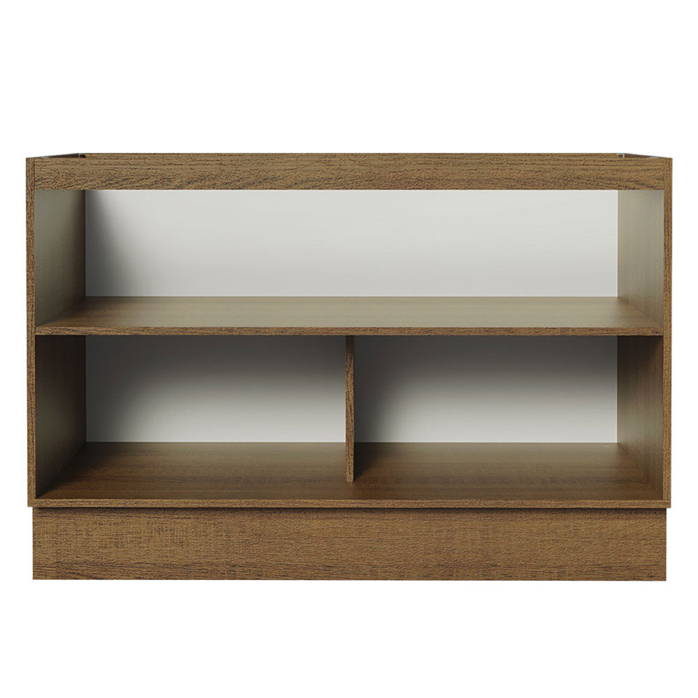 Balcão Gabinete de Pia 120 x 60 cm 2 Portas (Sem Tampo) Rustic/Branco Stella Madesa