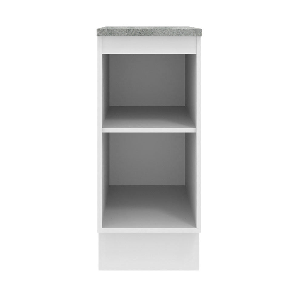 Balcão 35 x 60 cm 1 Porta (Com Tampo) Branco/Crema Agata Madesa