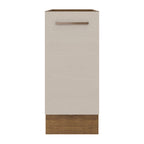 Balcão 35 x 60 cm 1 Porta (Sem Tampo) Rustic/Crema Agata Madesa