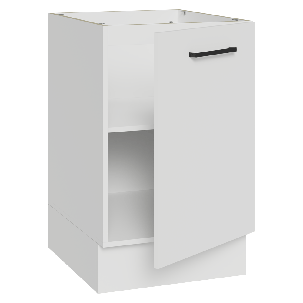 Balcão de Cozinha 50 x 60cm 1 Porta (Sem Tampo) Branco Agata Madesa