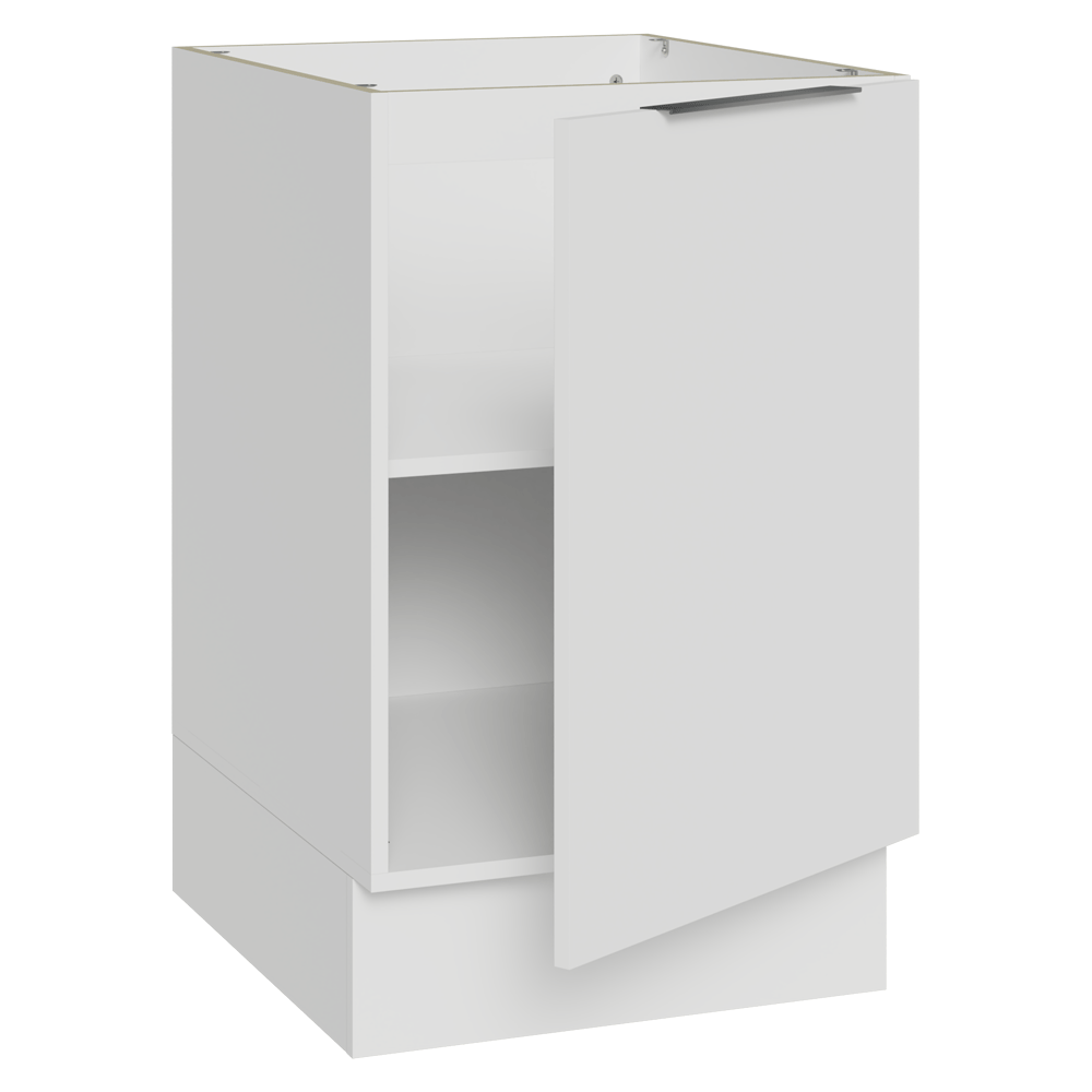 Balcão de Cozinha 50 x 60cm 1 Porta (Sem Tampo) Branco Stella Madesa
