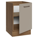 Balcão de Cozinha 50 x 60cm 1 Porta (Sem Tampo) Rustic/Crema Agata Madesa