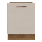 Balcão 60 x 60 cm 1 Porta (Sem Tampo) Rustic/Crema Agata Madesa