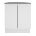 Balcão 70 x 60 cm 2 Portas (Com Tampo) Branco Stella Madesa