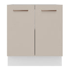 Balcão de Cozinha 70 x 60 cm 2 Portas (Sem Tampo) Branco/Crema Agata Madesa