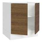 Balcão Cozinha 70 x 60 cm 2 Portas (Sem Tampo) Branco/Rustic Stella Madesa