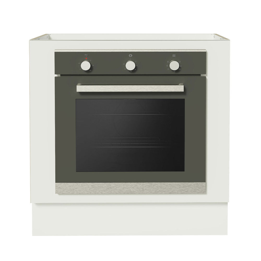 Balcão para Forno de Embutir 80 x 60 cm Sem Tampo Branco Agata, Glamy, Lux, Stella Madesa