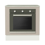 Balcão para Forno de Embutir 80 x 60 cm Com Tampo Branco/Crema Agata Madesa