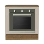 Balcão para Forno de Embutir 80 x 60 cm Com Tampo Rustic/Crema Agata Madesa