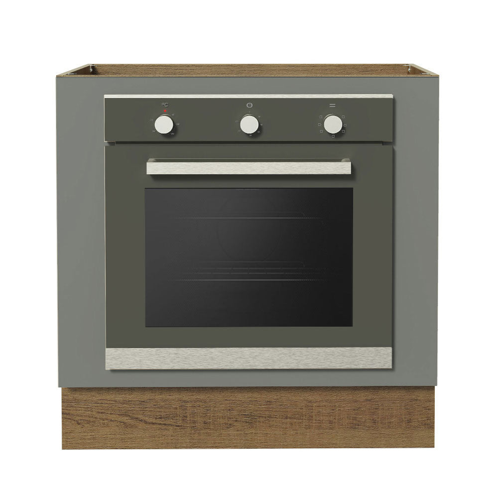 Balcão para Forno de Embutir 80 x 60 cm Sem Tampo Rustic/Cinza Agata Madesa