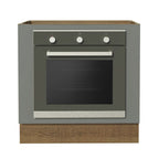 Balcão para Forno de Embutir 80 x 60 cm Sem Tampo Rustic/Cinza Agata Madesa