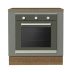 Balcão para Forno de Embutir 80 x 60 cm Com Tampo Rustic/Cinza Agata Madesa