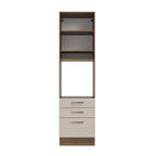 Torre Quente 60 x 60 cm 1 Porta 3 Gavetas Rustic/Crema Agata Madesa
