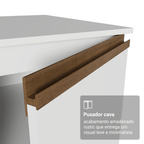 Balcão de Cozinha com 2 Portas 120 cm Branco Pieta Madesa
