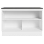 Balcão Cozinha 100% MDF 120 cm 2 Portas Branco/Preto Acordes Madesa