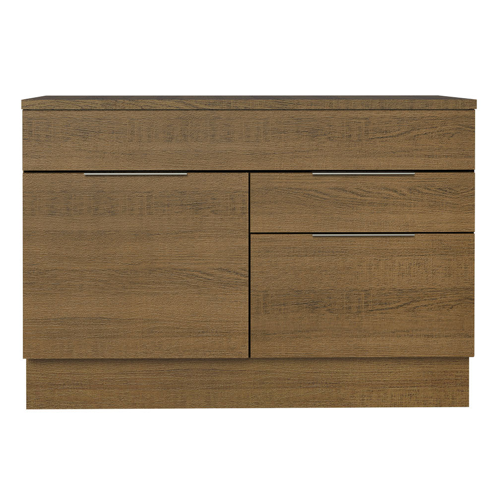 Balcão Gabinete 120 cm 1 Portas e 2 Gavetas (Com Tampo) Rustic Stella Madesa