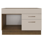 Balcão Gabinete de Pia 1 Porta e 2 Gavetas Rustic/Crema Agata Madesa