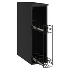 Balcão Porta-Tempeiros 20 cm Suspenso Preto Nice Madesa