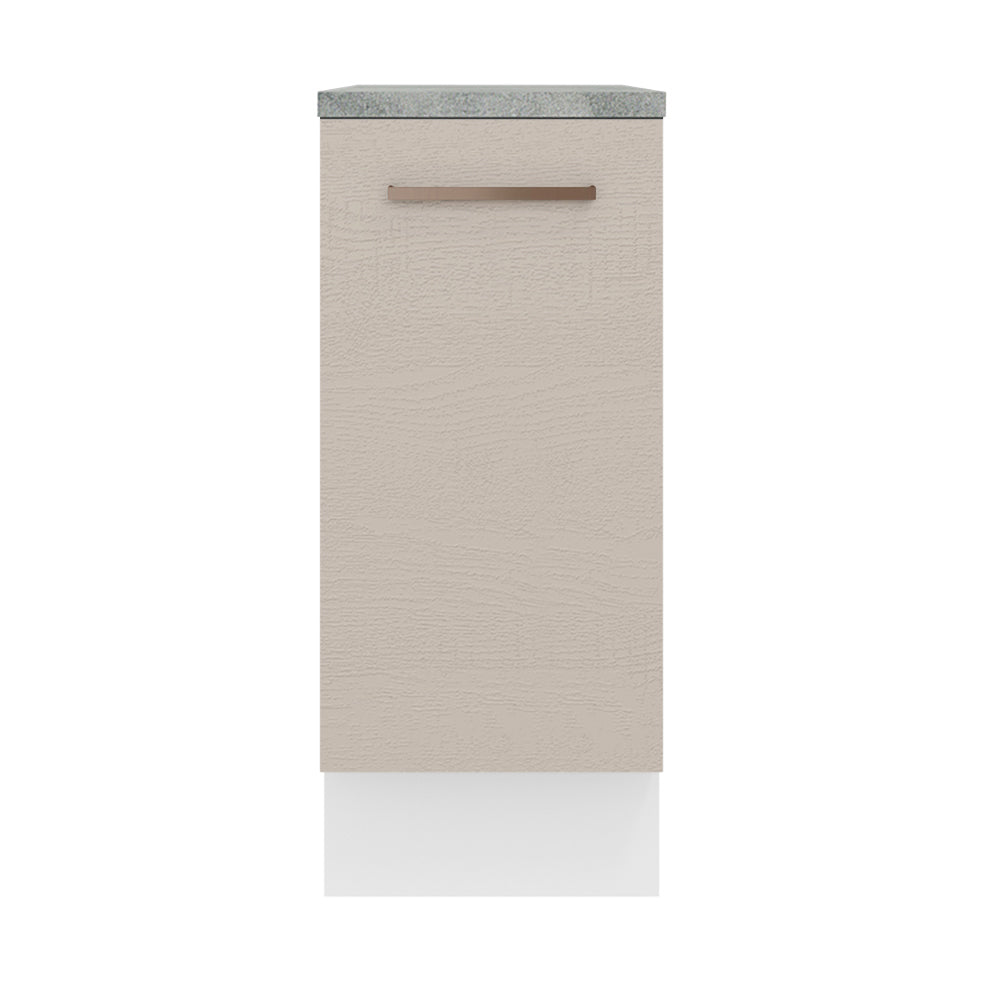 Balcão 35 cm 1 Porta Branco/Crema Agata Madesa